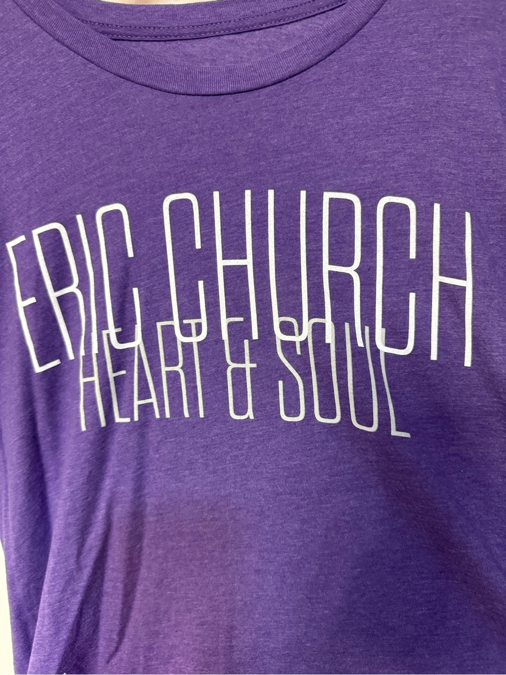 Eric Church Purple 'Heart & Soul' Concert Tee
